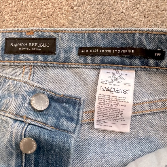 Banana Republic Mid-Rise Stovepipe 29P - Picture 4 of 5